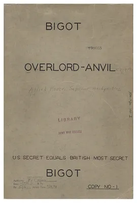 Overlord - Anvil Papers, December 1943 - April 1944 Part 1