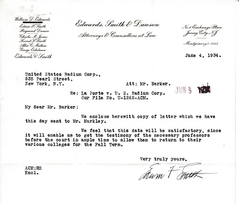 Letters Received to Mr. Barker [H.H. Barker], June 4, 1934