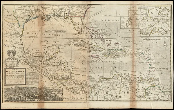 A map of the West-Indies or the islands of America in the North Sea