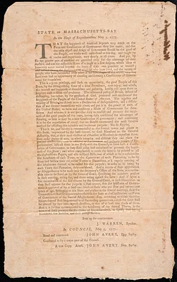 State Constitutional Convention for Massachusetts, 1777-1780