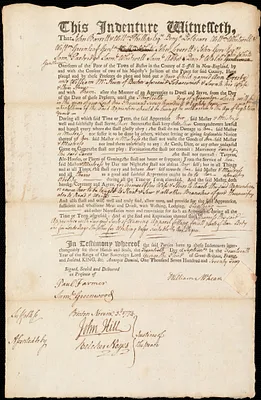 Ann Crosby indentured to apprentice with William McKean [Mckeen] of Boston, 20 September 1774