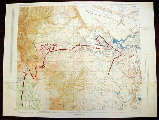 Map, Terrain Map, Territory of Hawaii, Island of Oahu, Schofield Quadrangle