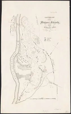Retreat of the Marquis de Lafayette from Barren Hill, May 20th, 1778