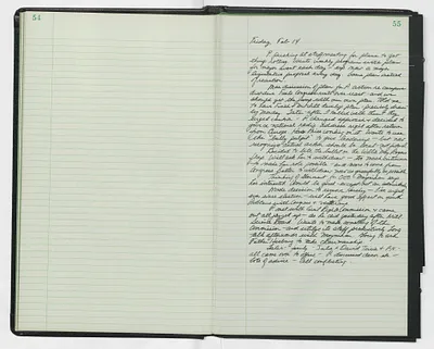 Handwritten journal entry for February 14, 1969