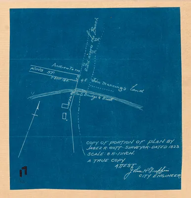 Copy of portion of plan by Jabez R. Gott