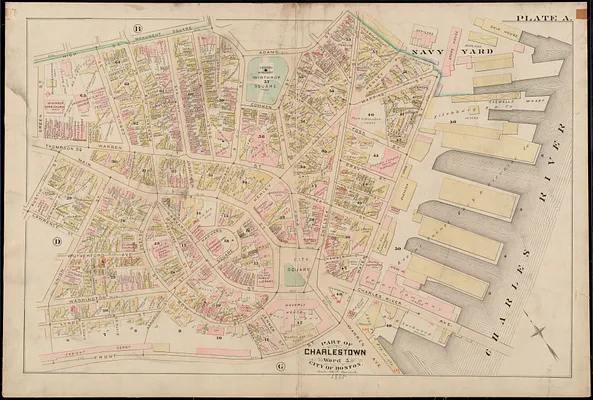 Atlas of the city of Boston : Charlestown and Brighton