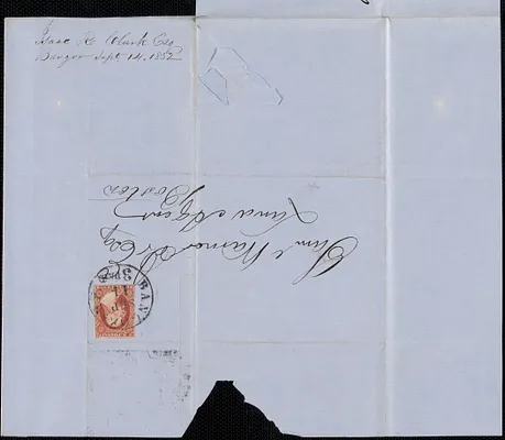 Isaac R. Clark  to Samuel Warner, 14 September 1852