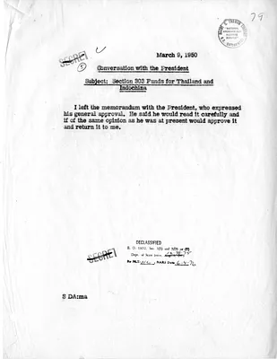 Memorandum of Conversation with Secretary of State Dean Acheson and President Harry S. Truman