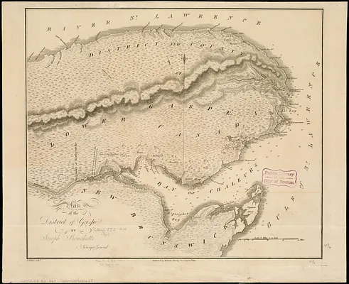 Plan of the district of Gaspé