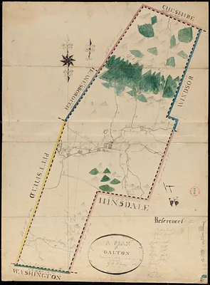 Plan of Dalton made by M. H. Eames, dated October 27, 1831
