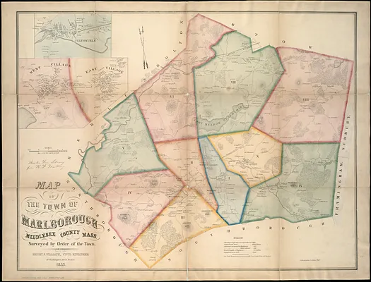Map of the town of Marlborough