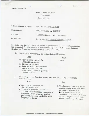 1971 Outbound From APB Part 2: APB Chron – WH – Jun '71 [9 of 14]