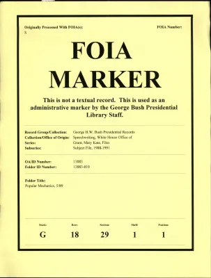 Popular Mechanics 5/89 [OA 4423]