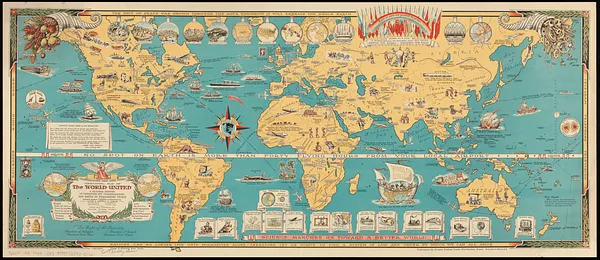 Mercator map of the world united