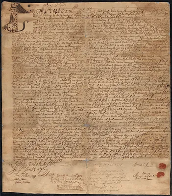 Mainstone Farm deed from Jonas Rice to Robert Cutting