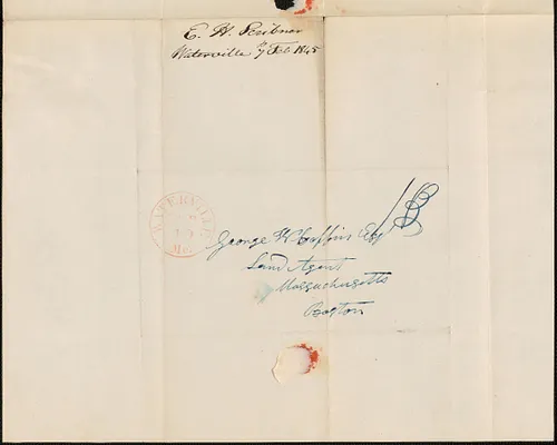 E.H. Scribner to George Coffin, 7 February 1845