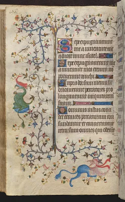 Hours of Charles the Noble, King of Navarre (1361-1425): fol. 98v, Text