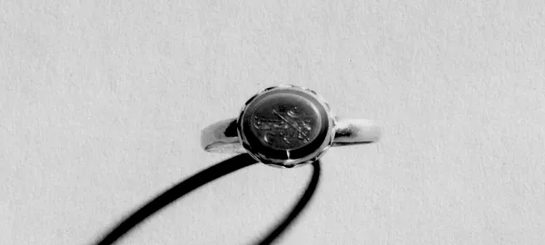 Intaglio with a Canopic Jar Set in a Ring