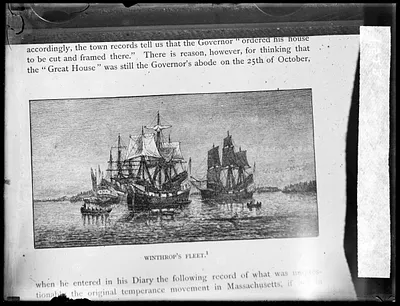 Governor Winthrop's fleet (drawing)