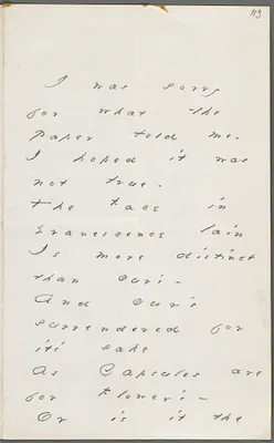 Emily Dickinson, Amherst, Mass., autograph letter to Thomas Wentworth Higginson, March 1880