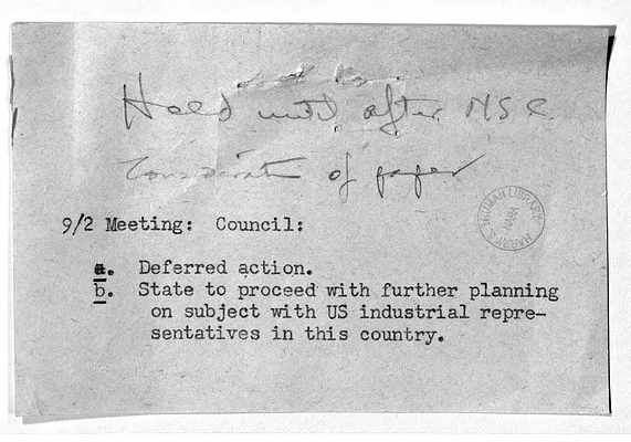 National Security Council Report 26, Report to the National Security Council by the Executive Secretary on SANACC 398/4