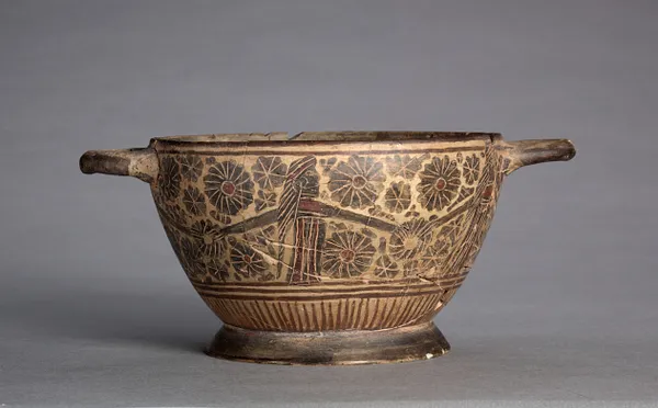 Black-Figure Kotyle (Drinking Cup): Chain of Women