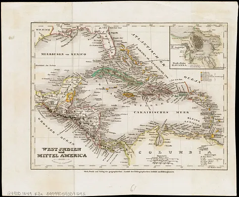 West Indien und Mittel America