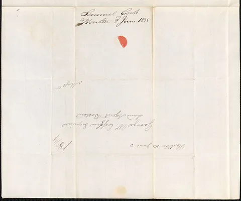 Samuel Cook to George Coffin, 2 June 1835