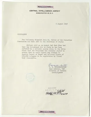 Memorandum from R. H. Hillenkoetter