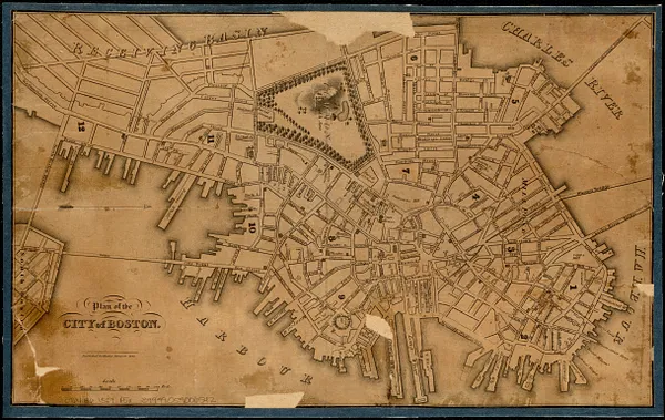 Plan of the city of Boston