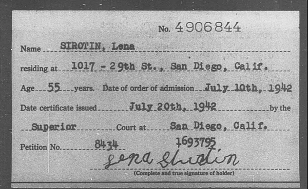Sirotin, Lena - 1942