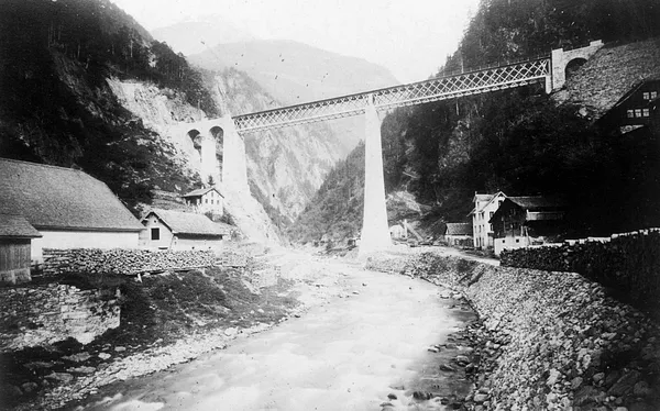 Kerstelenbachbrücke, Amsteg, Switzerland, 1900