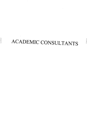 Academic Consultants [binder]