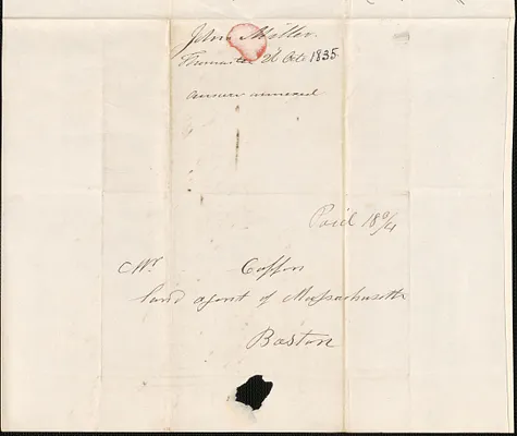 John Miller to George Coffin, 26 October 1835