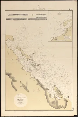 West Indies--Caribbean Sea, harbors on the southern shore