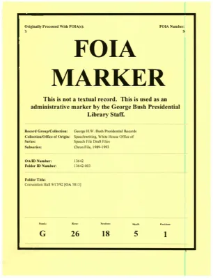 Convention Hall 9/17/92 [OA 5813]
