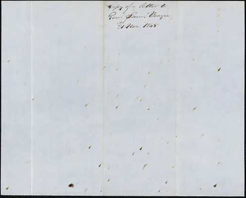 George Coffin to General Samuel Veazie, 21 November 1845