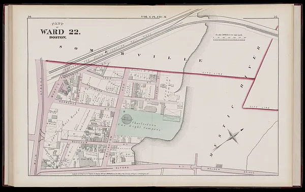 Atlas of the county of Suffolk, Massachusetts : vol. 6th including the late city of Charlestown, now wards 20,21 and 22, city of Boston : from actual survey & official records