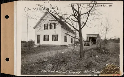 Rutland Worsted Co., house #3, garage #31/2, West Rutland, Rutland, Mass., May 3, 1928