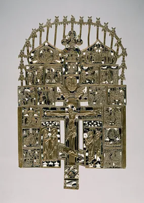 Crucifixion with Saints and Church Feasts