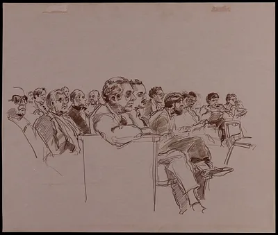 Courtroom scene
