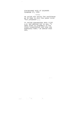 Transition Office: Congressional Correspondence: R (Roth Report) (2 of 6)