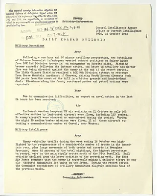 Memorandum, Daily Korean Bulletin