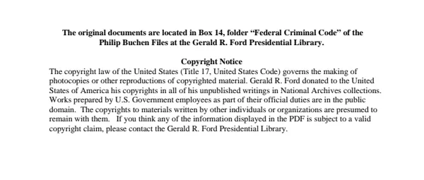 Federal Criminal Code