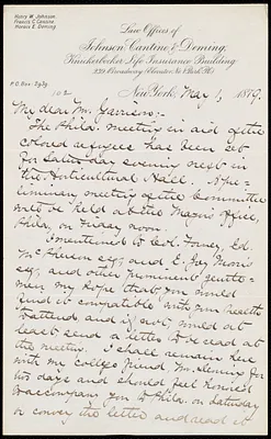 Letter from Richard Theodore Greener, New York, to William Lloyd Garrison, May 1, 1879