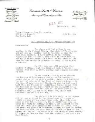 Letters Received to Mr. Lee [C.B. Lee], December 2, 1932