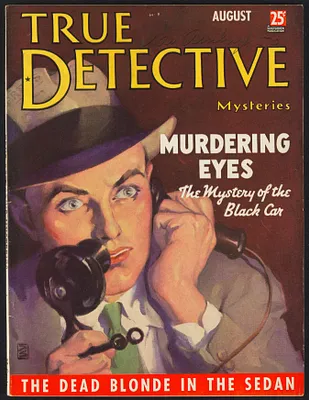 Herbert Brutus Ehrmann Papers, 1906-1970. Sacco-Vanzetti. True Detective: August 1935 issue of magazine. Box 15, Folder 3, Harvard Law School Library, Historical & Special Collections