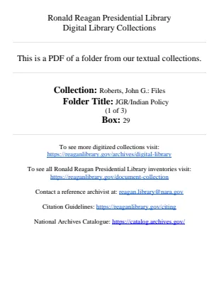 JGR/Indian Policy (1 of 3)