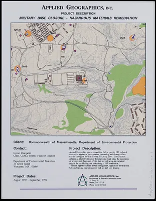Fort Devens military base closure hazardous material remediation project