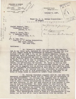 Letters Received to Josiah Stryker, Edwin F. Smith, C.B. Lee, October 7, 1927